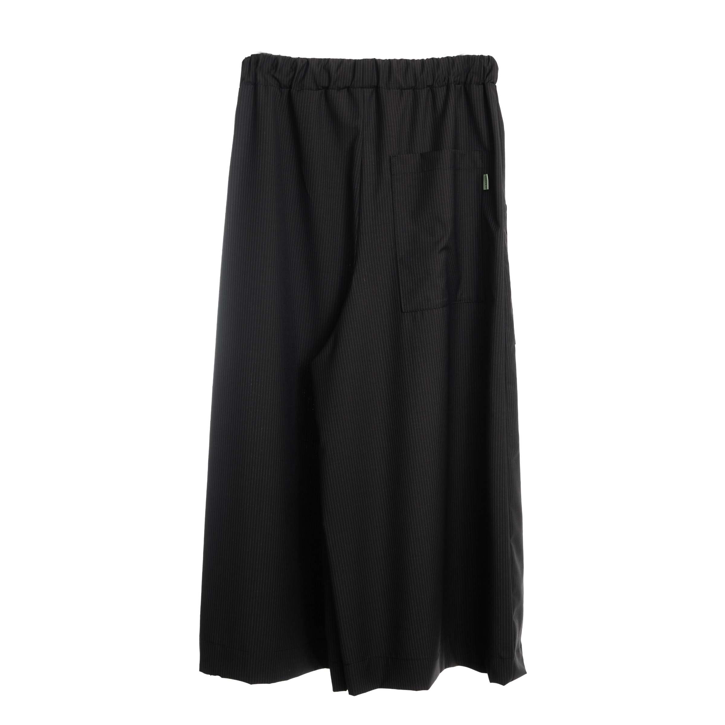 Dark Brown Striped Culottes