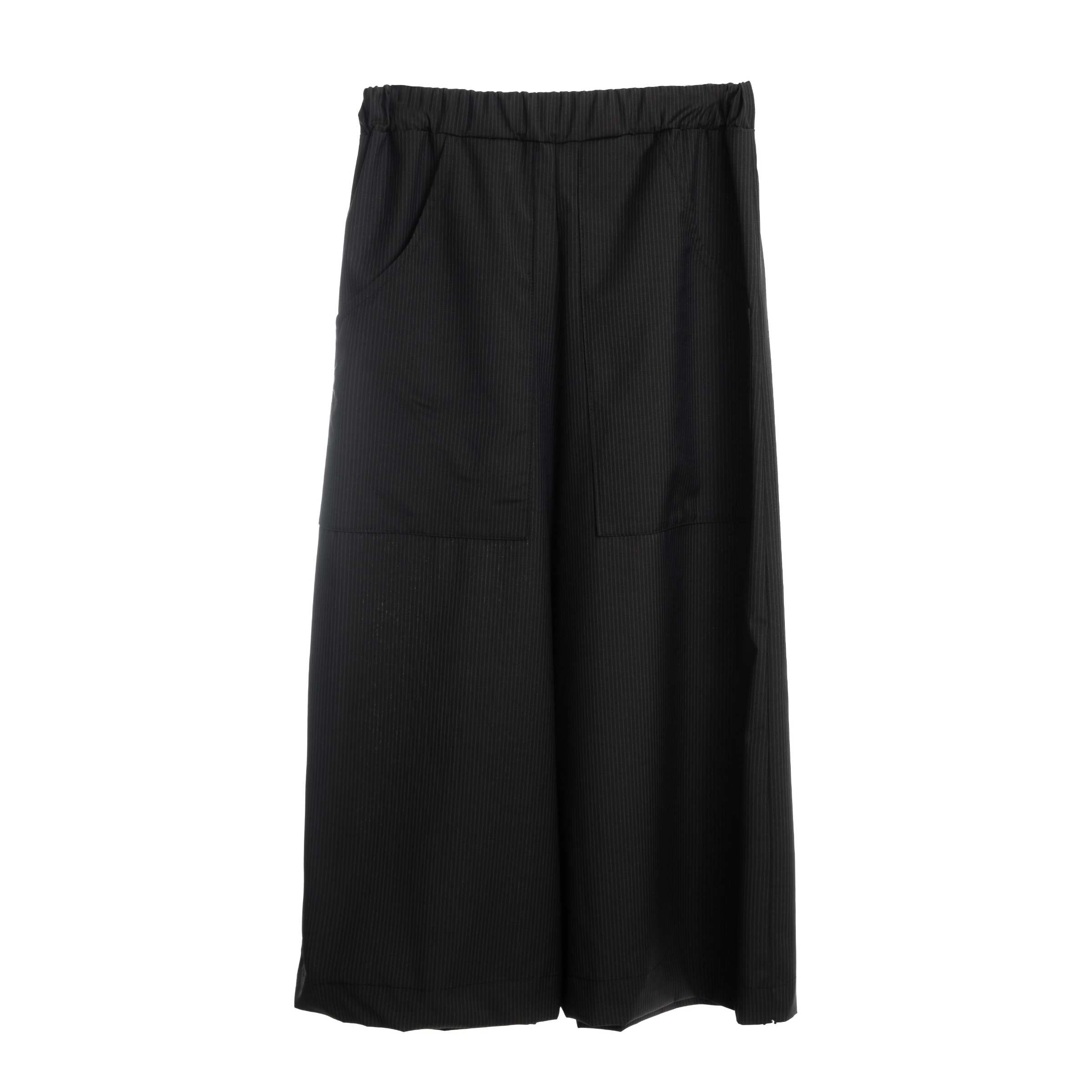 Dark Brown Striped Culottes