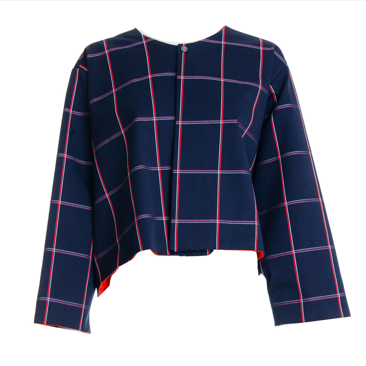 Blue & Red Checked Grace Jacket
