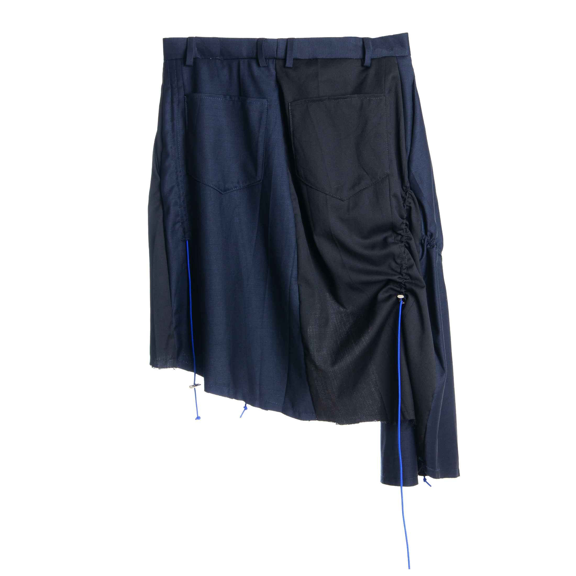 Black & Blue "Alpha" Irregular Skirt