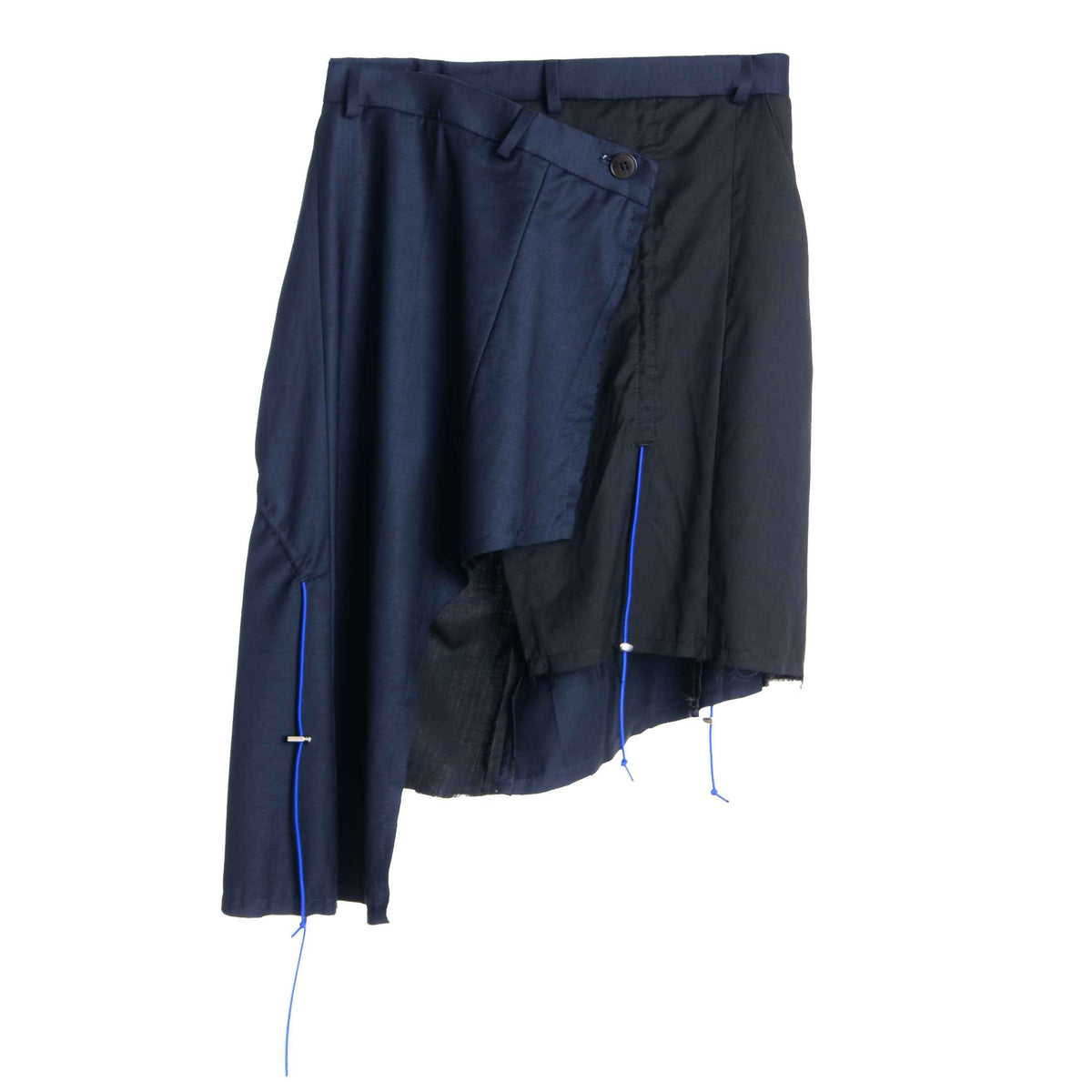 Black & Blue "Alpha" Irregular Skirt