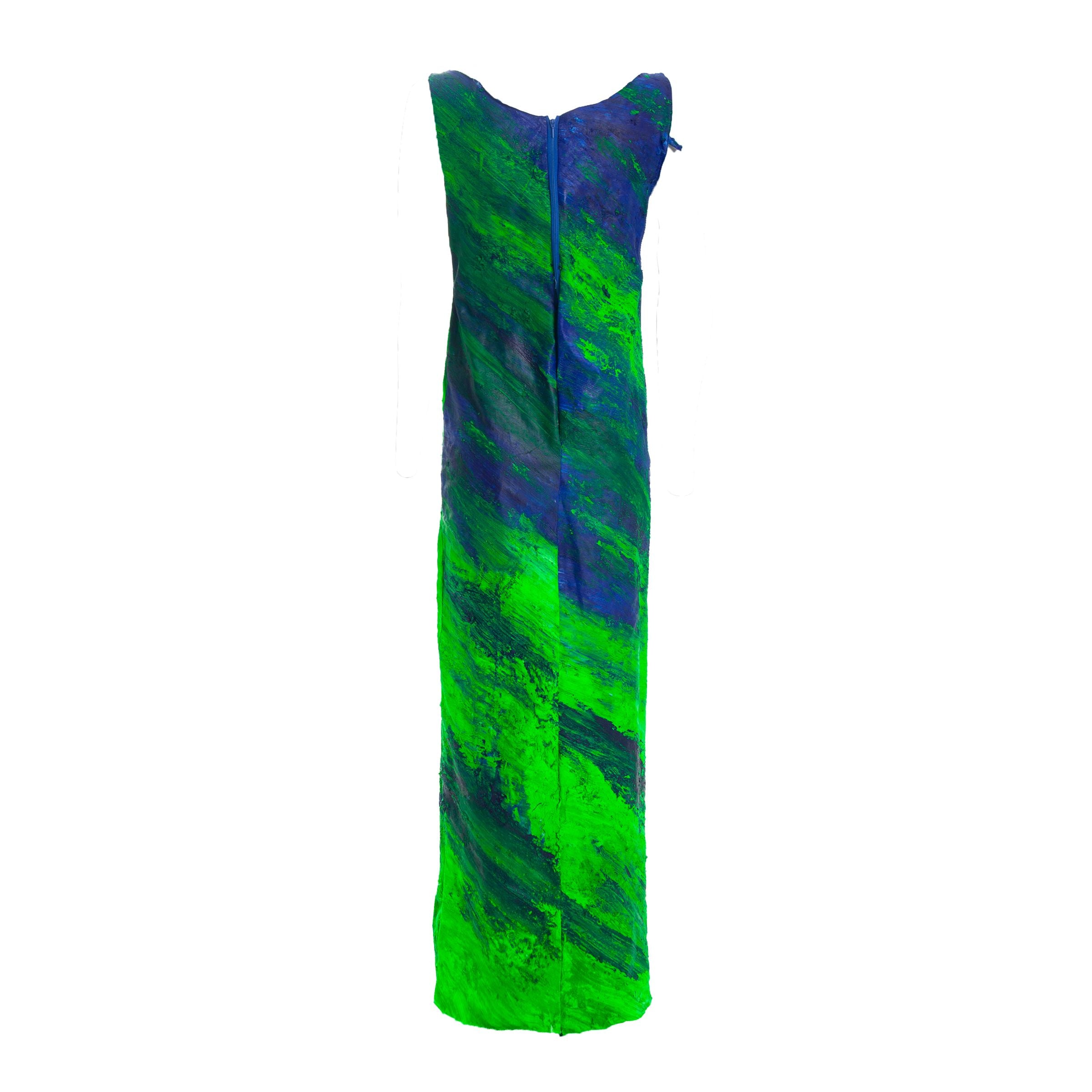 Blue-Green-Neon Dress