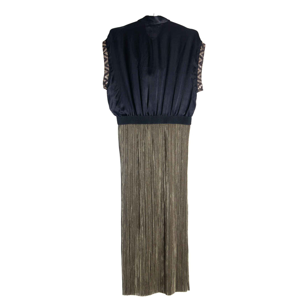 Black & Green "I Should Care" Dress