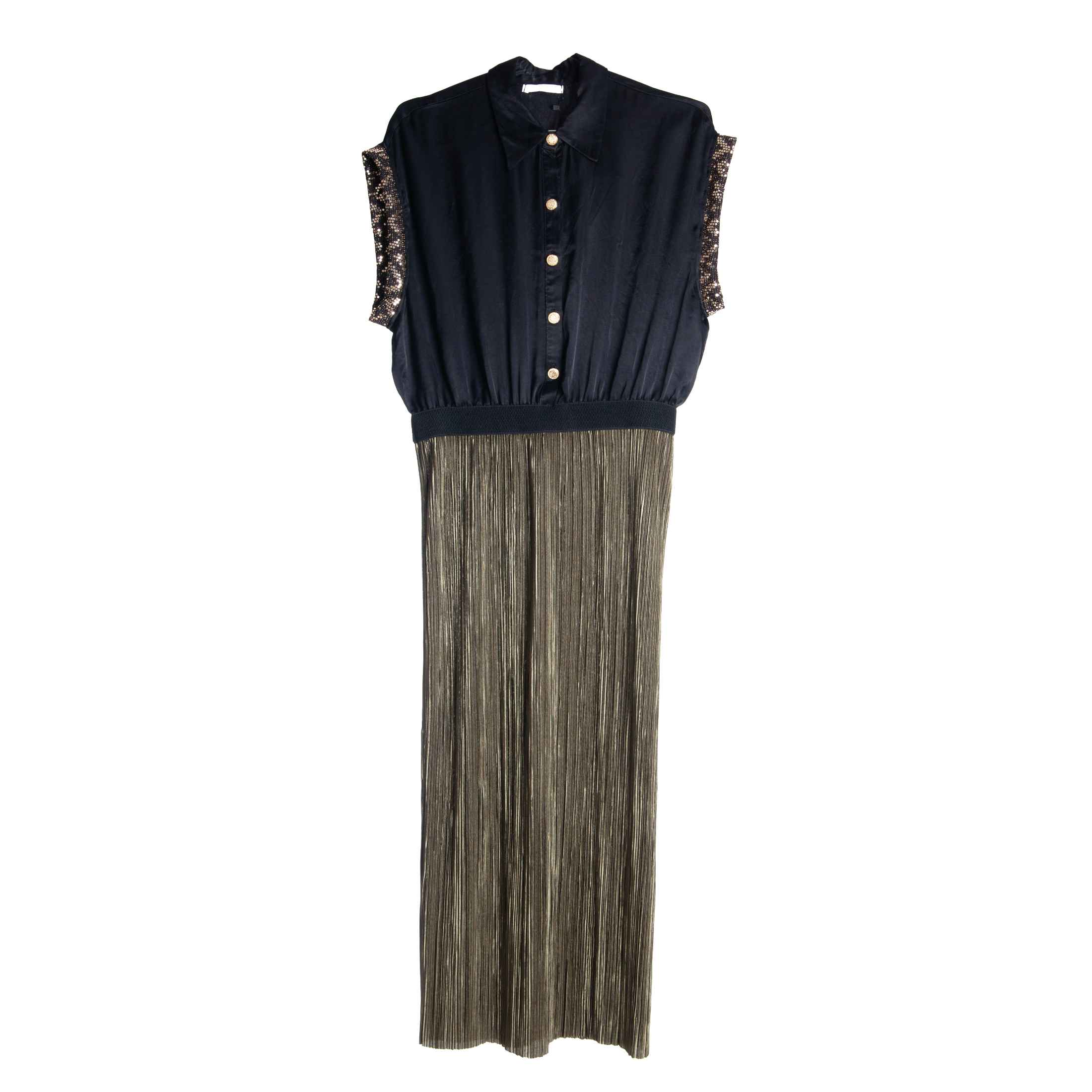 Black & Green "I Should Care" Dress