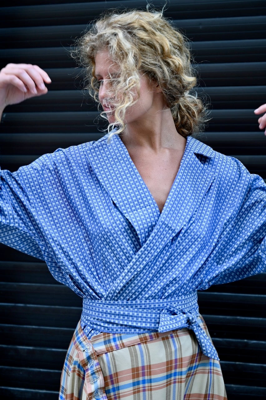 Kimono Blazer Blue Sky