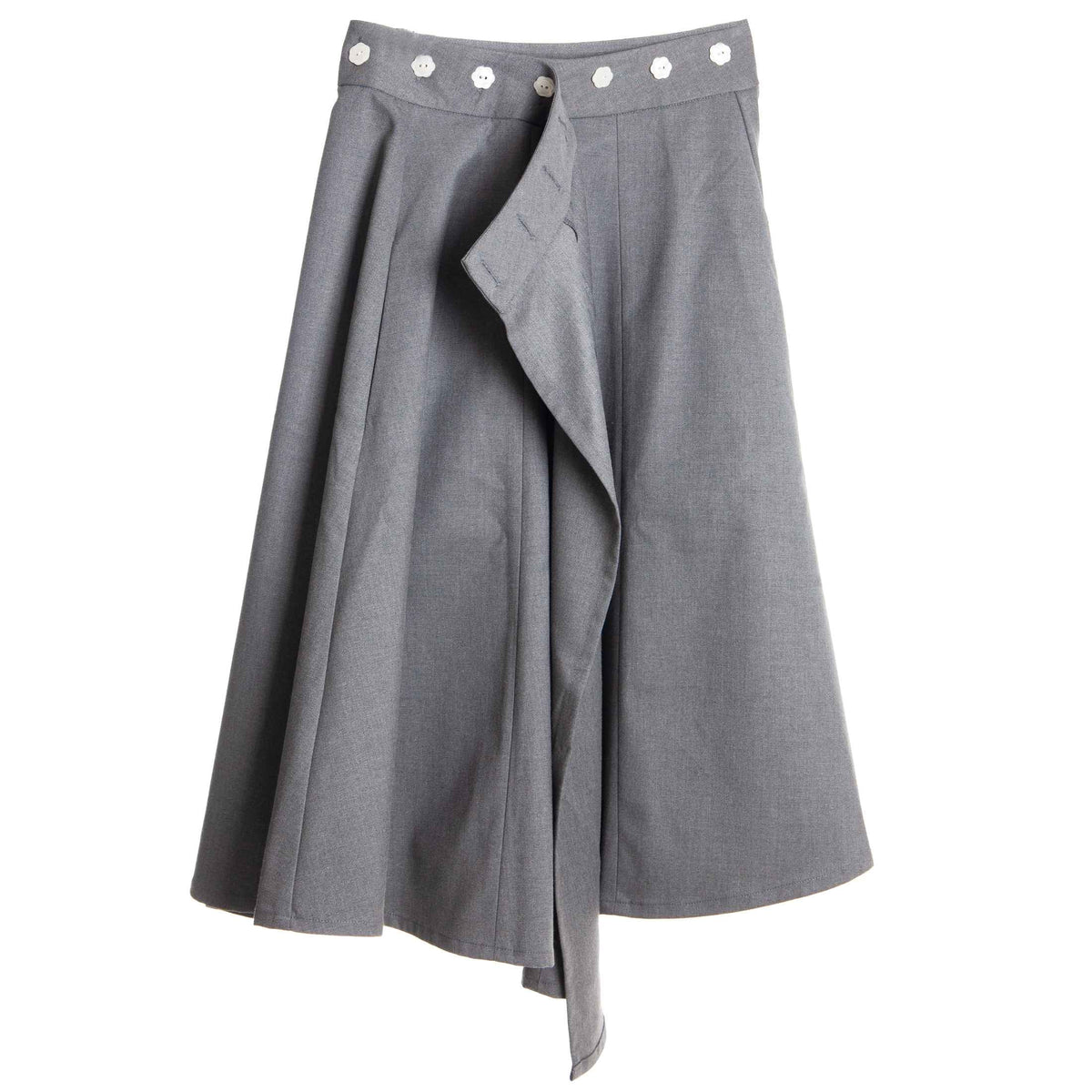Adjustable Gray Wrap Skirt
