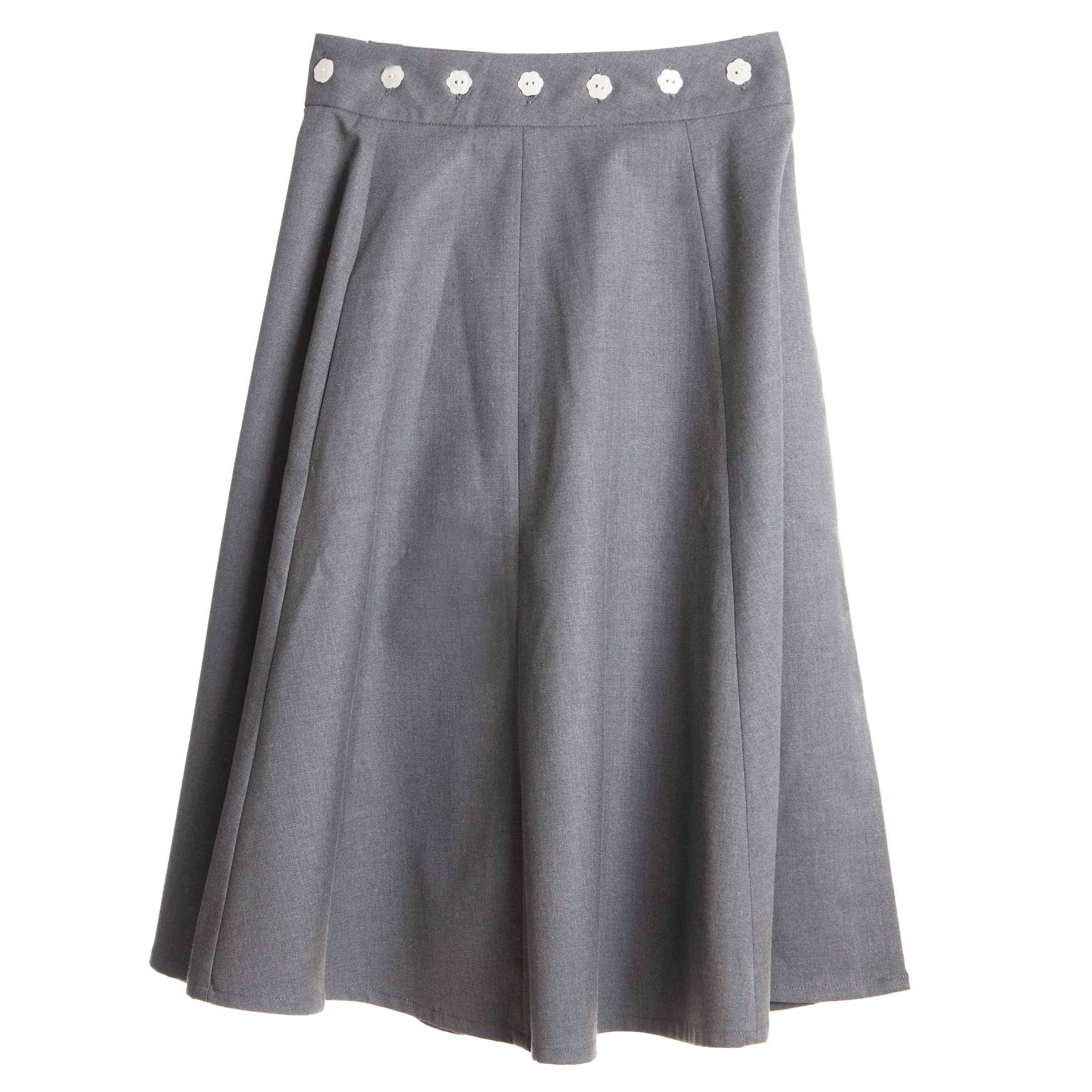 Adjustable Gray Wrap Skirt