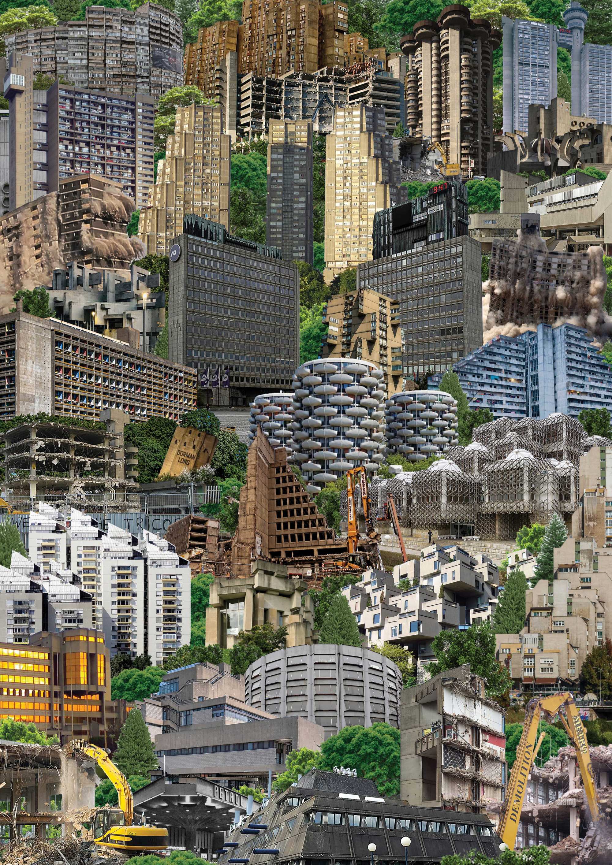 There Are Some Very Visible Manifestations of the Welfare State in Brutalist Architecture - Digital Print